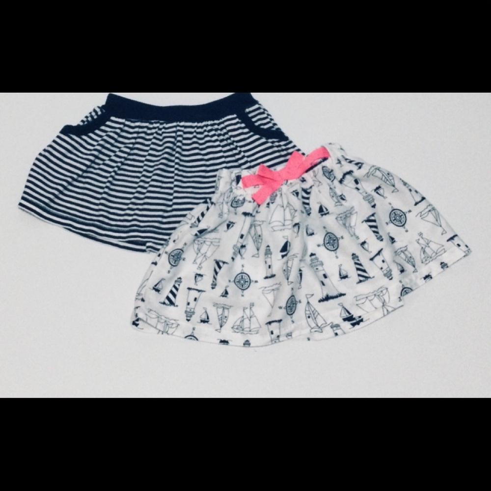 Carter's Nautical Toddler Skirt Bundle